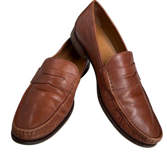 Cole Haan Loafers Men Size 12M Brown Leather Career Office Casual Slip On Shoe - Picture 1 of 12